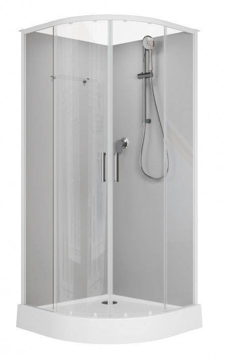 Душевая кабина Aquanet Passion EVO 267253 профиль белый, 900x900