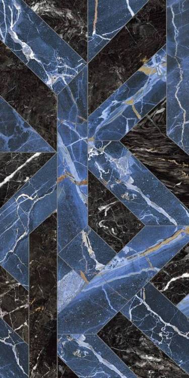 Керамогранит Naxos Rhapsody 118716 Outline Blue Levigato Rett 60x120