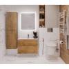 Тумба под раковину Belbagno Etna H-60 ETNA-H60-900-2C-SO-RN-P 90x45x60 Rovere Nature подвесная с двумя выкатными ящиками, с доводчиками фото 9