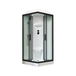 Душевая кабина Royal Bath RB 90HP6-WC-BL профиль черный, стекло матовое, 90x90x217