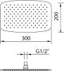 Верхний душ Clever Slim Inox Air 99602 фото 2