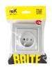 Розетка 1-местная IEK Brite BR-R10-10-K47-F алюминий фото 4