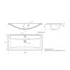 Раковина Uperwood Foster Quartz 291030046 черная матовая, уголь, 100x45.5 фото 6