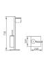 Стойка AltroBagno FS 083304 Cr с туалетным ершиком и бумагодержателем фото 2