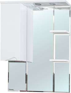 Зеркало Bellezza Эйфория 80 L белое, с подсветкой