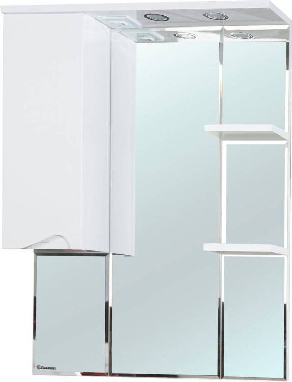 Зеркало Bellezza Эйфория 80 L белое, с подсветкой