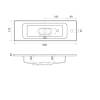 Раковина Uperwood Modul 2911020338 белая глянцевая, 60x21 фото 7