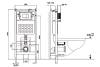 Комплект Abber Rechteck AC1201MB-AC0105-AC0120MCH унитаз подвесной, безободковый, сиденье микролифт, черный матовый, кнопка хром матовый фото 2