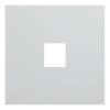 Лицевая панель для одиночной информационной розетки Rikett 35441 SV серебро
