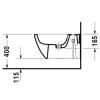 Биде подвесное Duravit Happy D.2 2258150000 фото 3