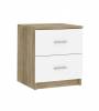 Тумба НК-Мебель Бланка прикроватная Дуб Сонома/Белый глянец