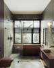Душевая перегородка MaybahGlass MGD-268-6 79x195, стекло сатин 8 мм, профиль черный фото 2