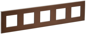 Рамка 5-постовая IEK Skandy SK-M52-M-K30 шоколад