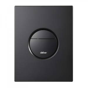 Кнопка смыва Abber AC0126MB пневматическая, черная матовая