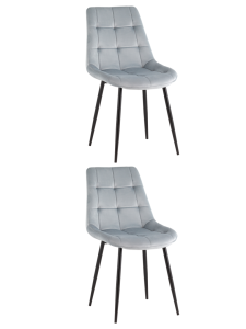 Стул Stool Group Флекс OS-2499-V seat HLR-15 DUAL X2 велюр пыльно-голубой (набор 2 шт)