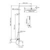 Душевой комплект Wasserkraft A188.116.137.087.CH Thermo с термостатическим смесителем, хром фото 3