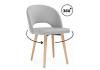 Деревянный стул Notta Курбис 360 642909 Светло-серый (zd 960)