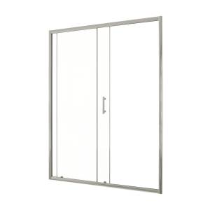 Душевая дверь в нишу Taliente TA-150-1CP профиль хром, стекло прозрачное, 150x195