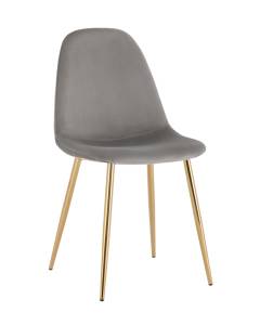 Стул Stool Group Валенсия SN OS-001L HLR-18 gl велюр серый, золотые ножки