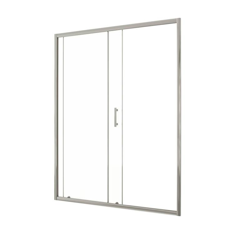Душевая дверь в нишу Taliente TA-150-1CP профиль хром, стекло прозрачное, 150x195