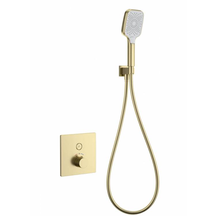 Смеситель для душа Wonzon & Woghand WW-D1017-B-BG термостатический, брашированное золото