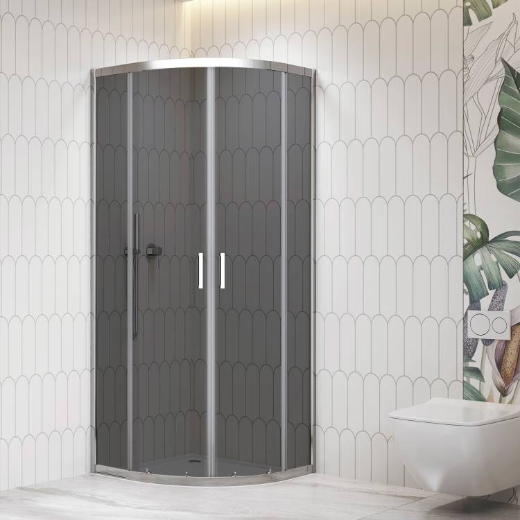 Душевой уголок RGW Classic CL-56 06095688-31 профиль хром, стекло тонированное, 80x80x195