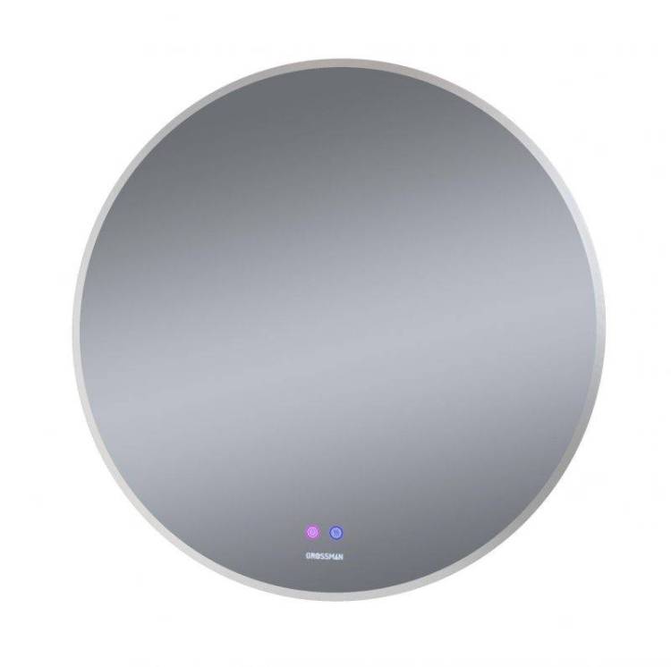 Зеркало Grossman Cosmo-норма 198080 белый 80x80 см, LED подсветка, подогрев