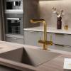 Смеситель для кухни Wasserkraft A8387 матовое золото фото 2