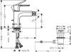 Смеситель для биде Hansgrohe Rebris S 72210000 хром фото 2