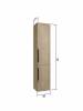 Шкаф-пенал Teymi Helmi T60305 дуб крафт, графит матовый, 35x165 фото 10