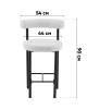 Стул полубарный Stool Group Флорео vd-plb-floreo-fl-beige бежевый, букле фото 9