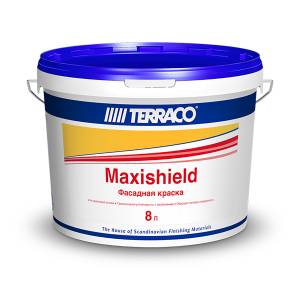 Акриловая краска для фасадных и внутренних работ Terraco Maxishield Medium матовая 8 л