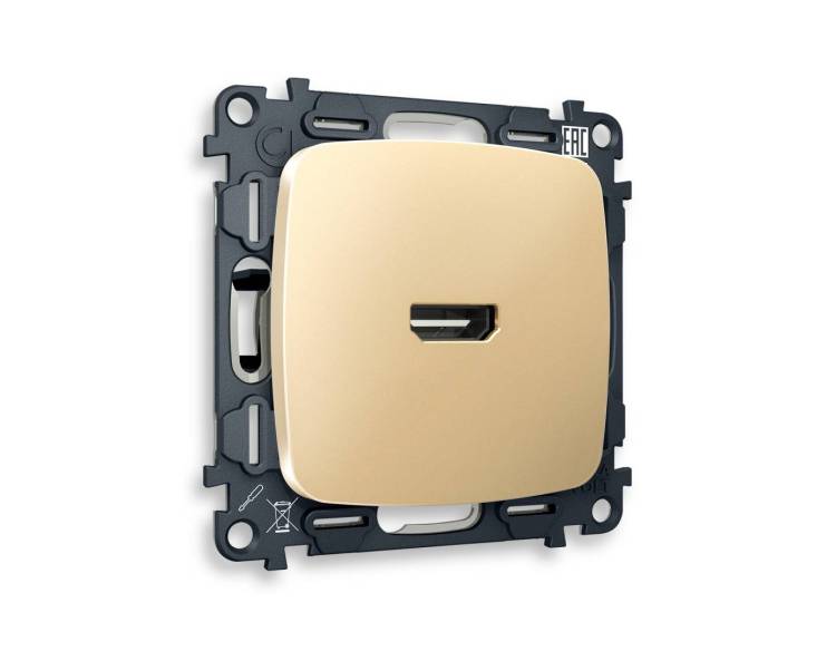 Комплект механизма розетки HDMI 2.0 Ambrella Volt Omega MO614010