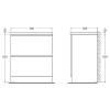 Тумба с раковиной Belbagno Albano ALBANO-700-2C-PIA-BL 70x45x81 Bianco Lucido напольная с двумя выкатными ящиками фото 8