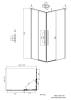Душевой уголок Grossman Galaxy 300.K33.01.80R11L.21.02 профиль черный матовый, стекло шиншилла, 80x110x195 фото 10
