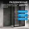 Душевой уголок Abber Schwarzer Diamant AG30170BMH-S80BM профиль черный, стекло матовое, 80x170x195 фото 6