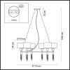 Подвесная люстра Lumion Neoclassi Santiago 4516/6 фото 2