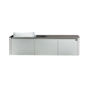 Тумба с раковиной Black&White U915.1600L белая, 160x40