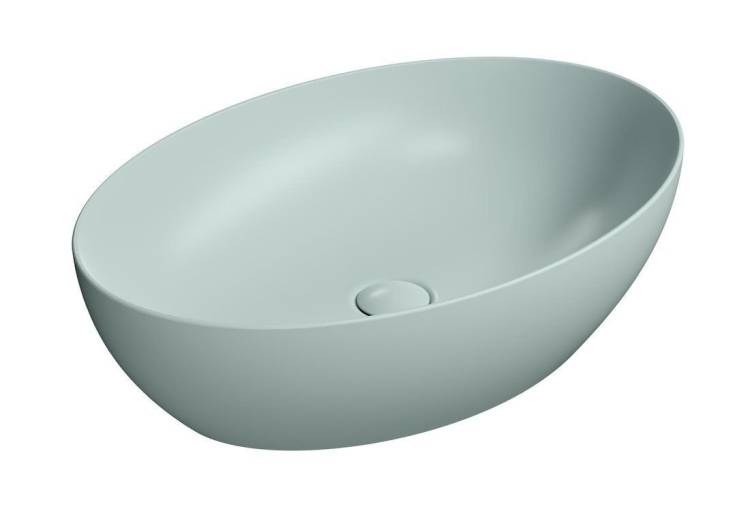 Раковина GSI Pura 884215 голубой матовый, 60x42