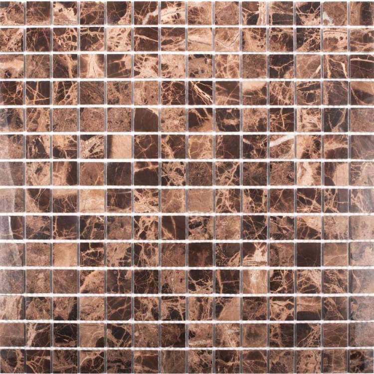 Мозаика Starmosaic Wild Stone JMST023 Dark Emperador Polished (2x2) 30.5x30.5