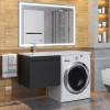Тумба под раковину Uperwood Magenta 5930205155 под стиральную машину, подвесная, выдвижной ящик, черная, 60 см фото 5