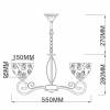 Подвесная люстра Rivoli Loren 9006-205 Б0044455 фото 2