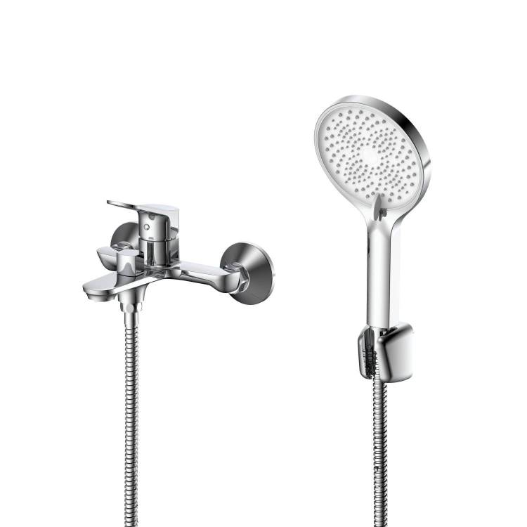 Смеситель для ванны с душем DQ Leipzig DA1763201 короткий излив, хром