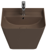 Раковина Isvea Sott'Aqua 10SQ37002SV-2H коричневый матовый, 50x42