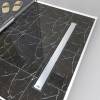 Душевой лоток Timo Drain Protect DP20600-PG20600 двухсторонняя решетка, сатин фото 4