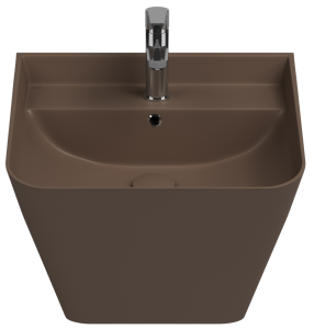 Раковина Isvea Sott'Aqua 10SQ37002SV-2H коричневый матовый, 50x42