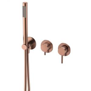 Смеситель для ванны AQUAme Siena AQM8805BC с внутренней частью, медь шлифованная