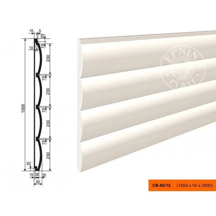 Панель LepninaPlast СВ-50/12 200x5x100