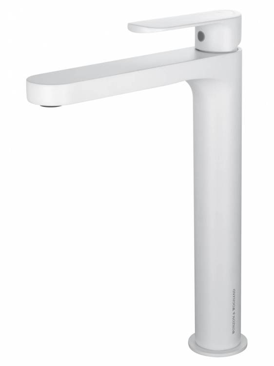 Смеситель для раковины Wonzon & Woghand WW-H1034-MW высокий, белый матовый