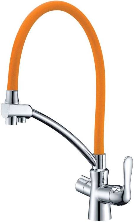 Смеситель для кухни Lemark Comfort LM3070C-Orange с гибким изливом